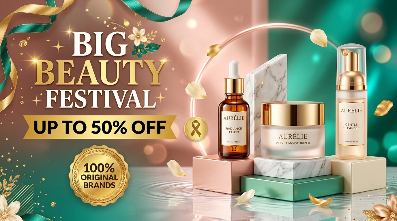 Myntra Style Festive Beauty Sale — Up to 50% Off Top Brands